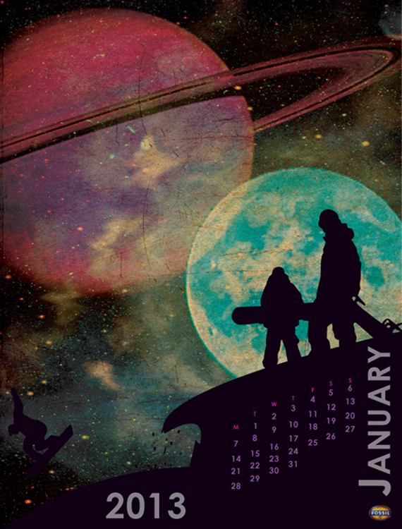 Seasonal Calendar for Fossil, Winter