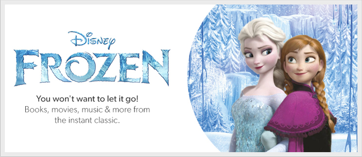 Landing Page Header Banner for a Frozen Promo
